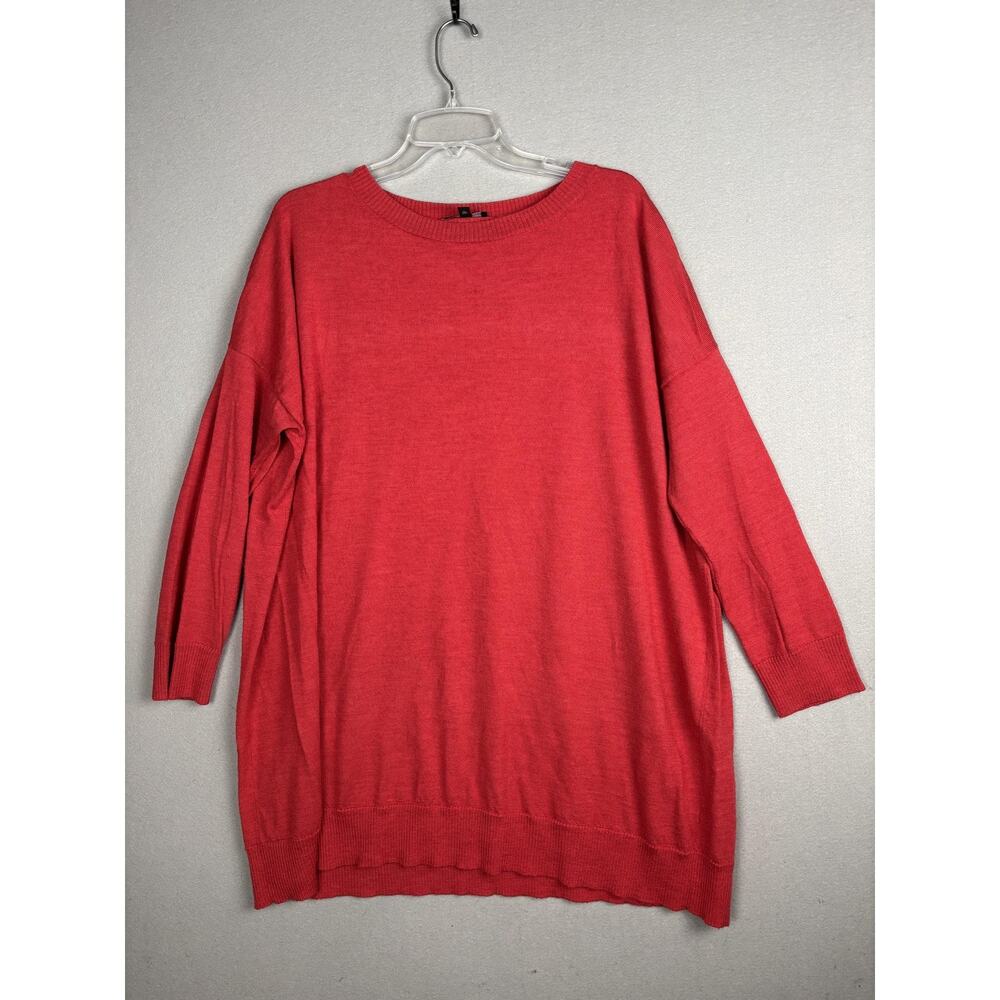 Eileen Fisher Sweater Womens XL Merino Wool Italian Yarn Pullover Relaxed Fit